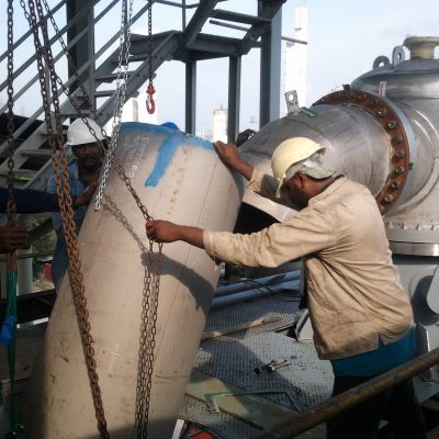 vaccum piping installation